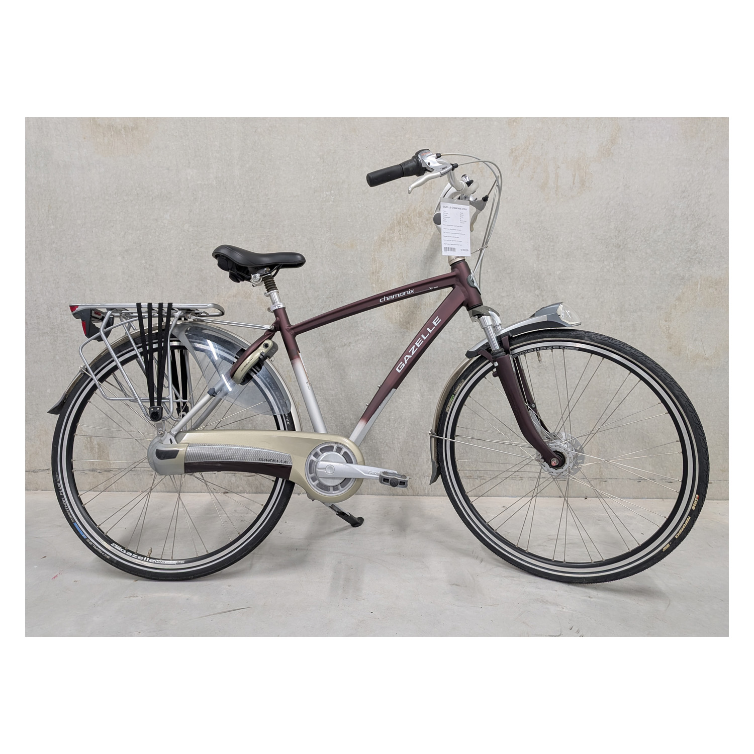 Gazelle Chamonix X-Tra 49 cm tweedehands stadsfiets Gazelle Chamonix X-Tra 49 cm tweedehands stadsfiets