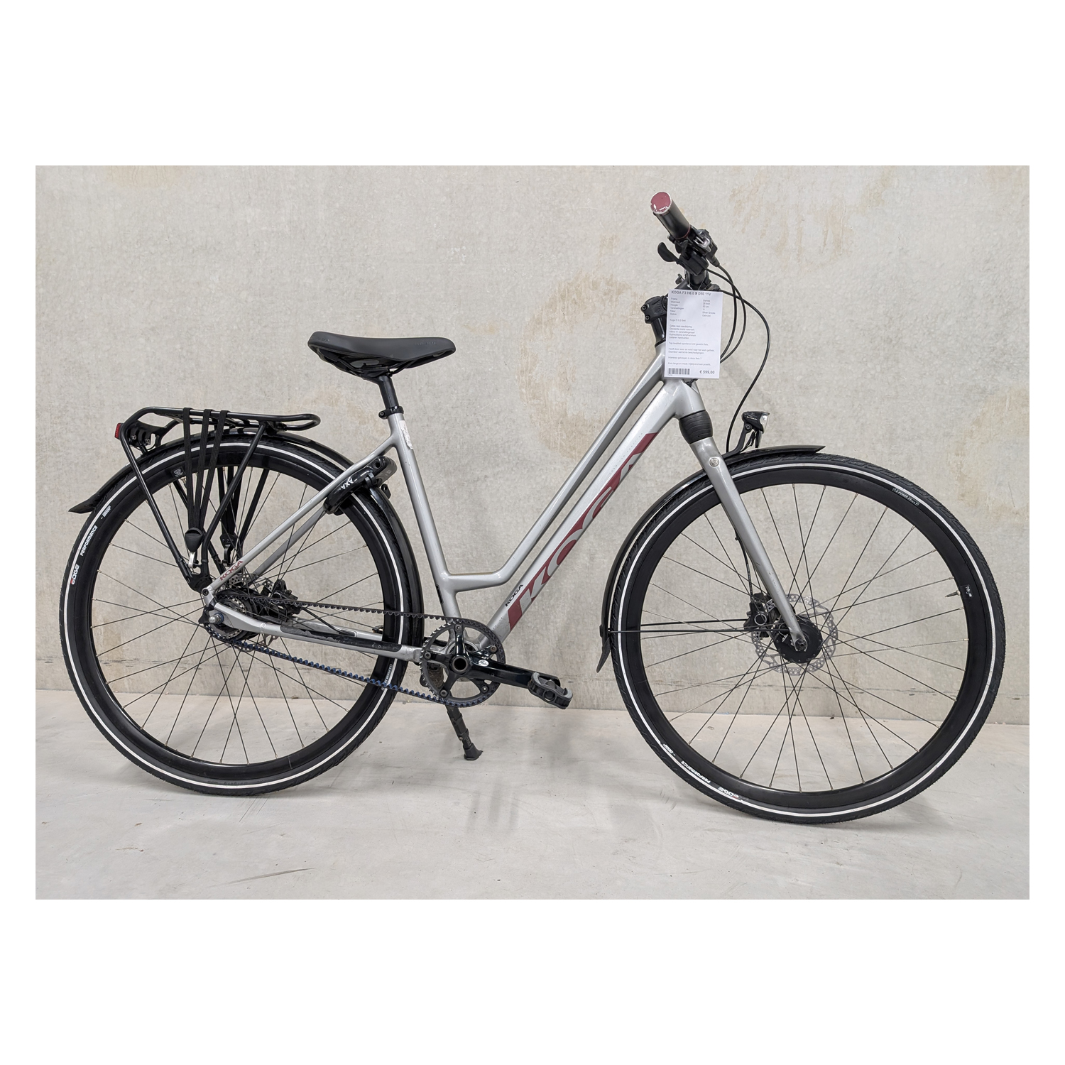 Koga F3 6.0 50 cm zilver tweedehands stadsfiets