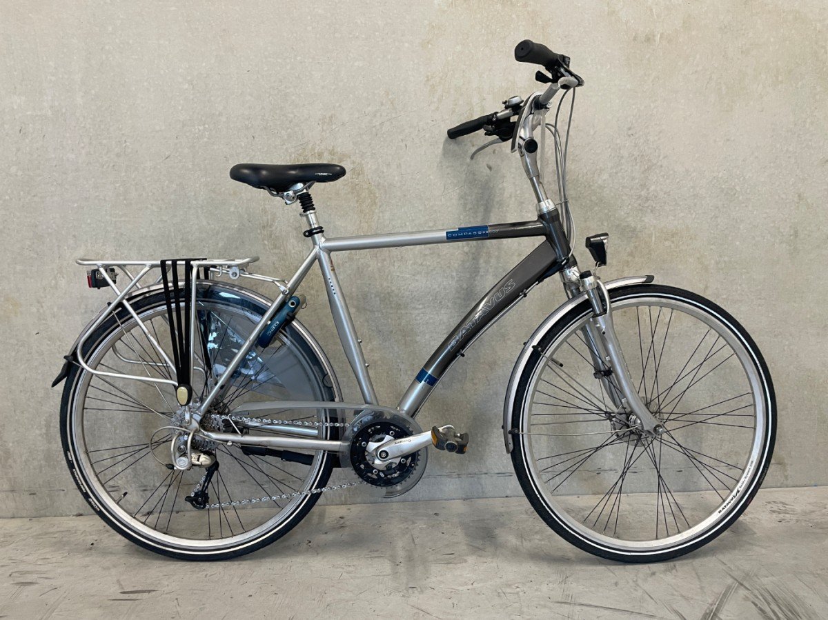Batavus Compass 57 cm zilver tweedehands stadsfiets