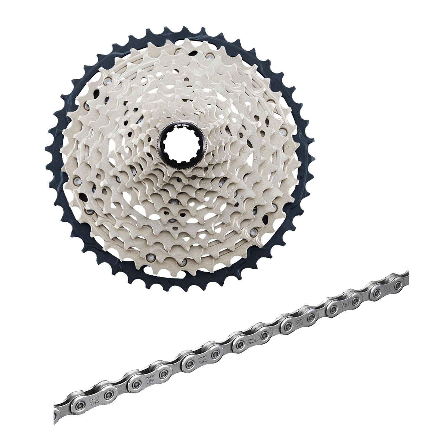 Shimano SLX M7100 cassette & ketting combi